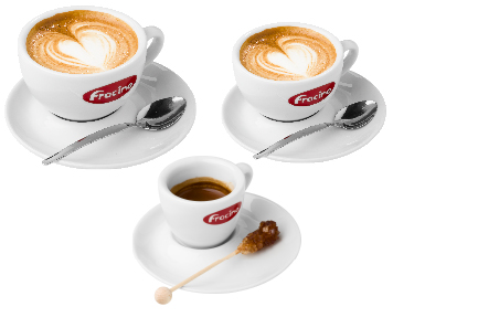 Cups & Saucers Commercial Cappuccino Coffee & Espresso Machine
